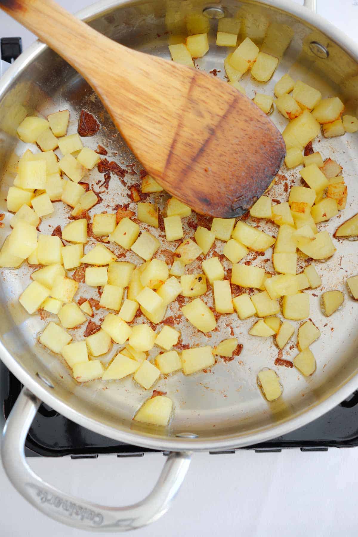 Ground Pork Tacos Mexican Recipe- cooked potatoes.jpg