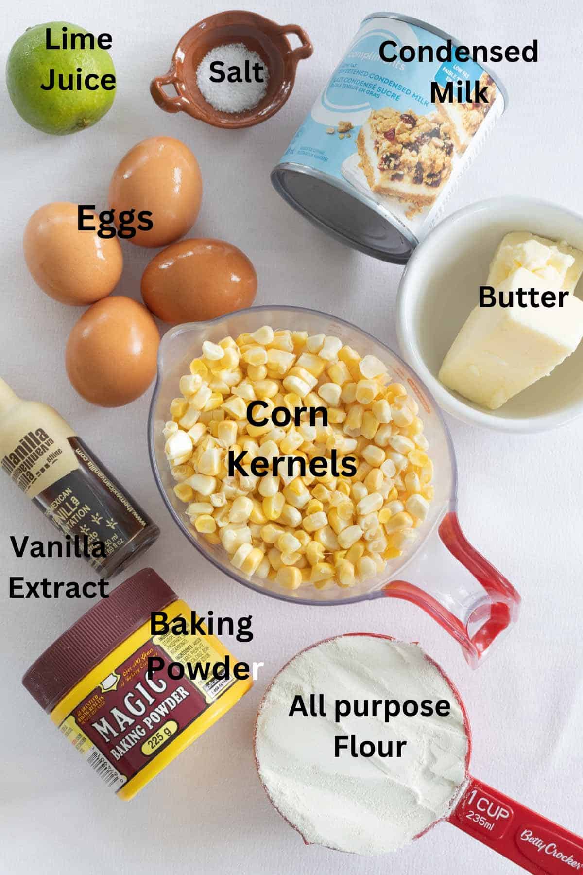 Pan de Elote Recipe Ingredients