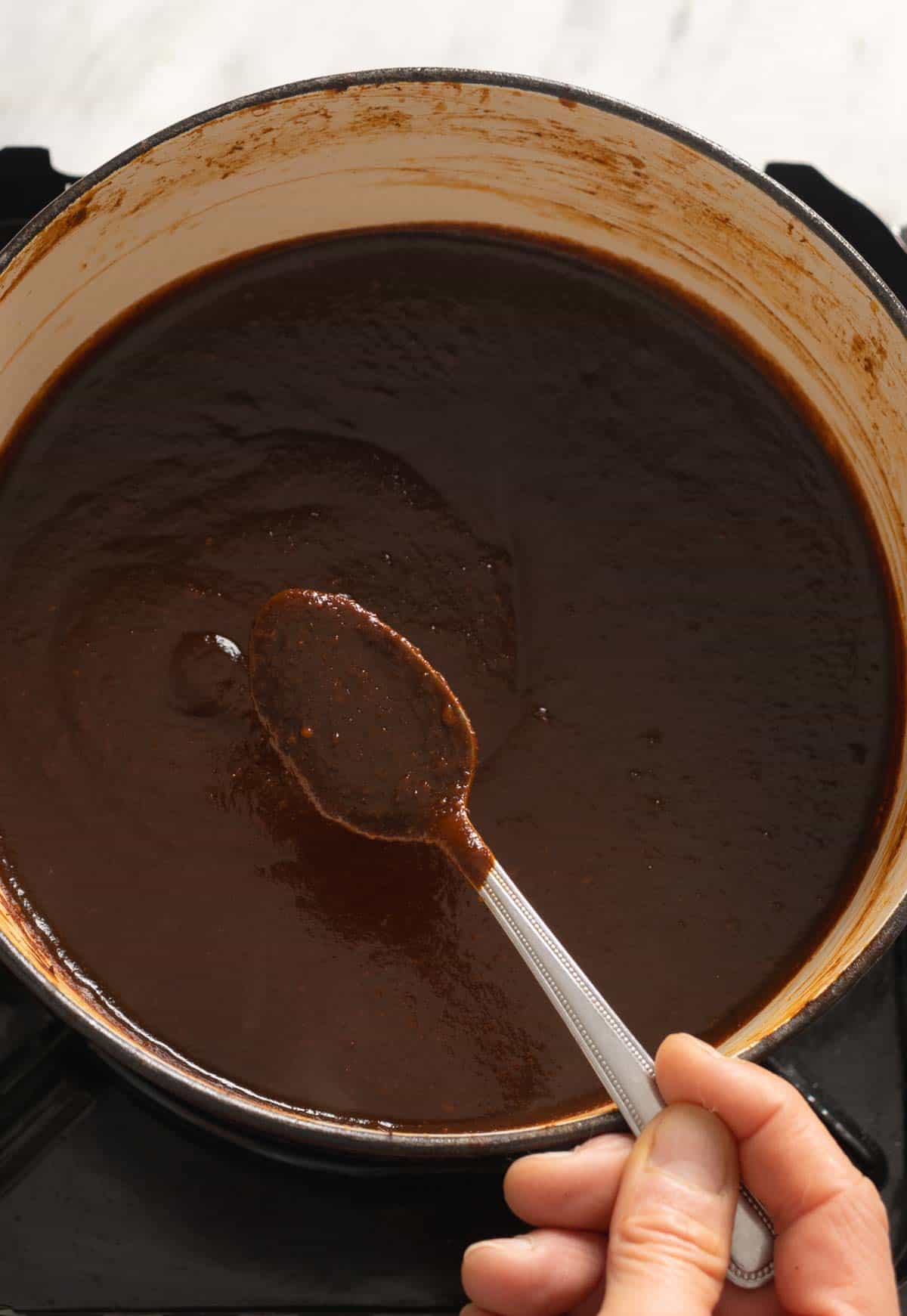 Red mole sauce, finished