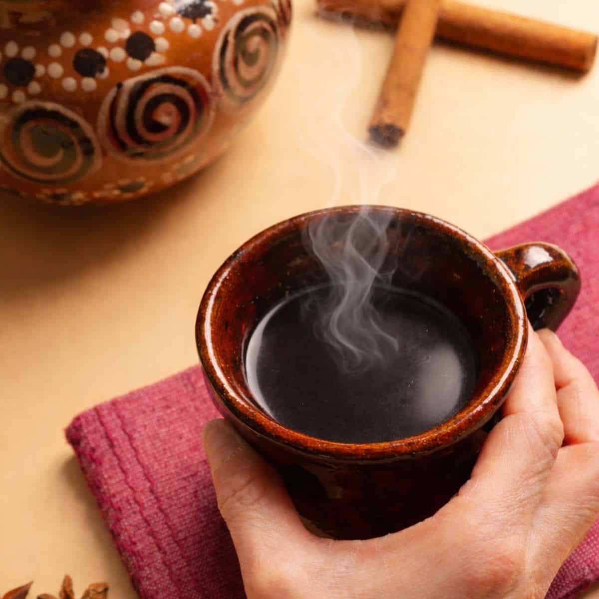 Cup of Mexican Coffee (café de olla )